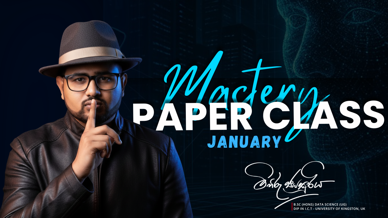 Mastery Paper Class | 2026 AL | Mihiru Jayasuriya | January